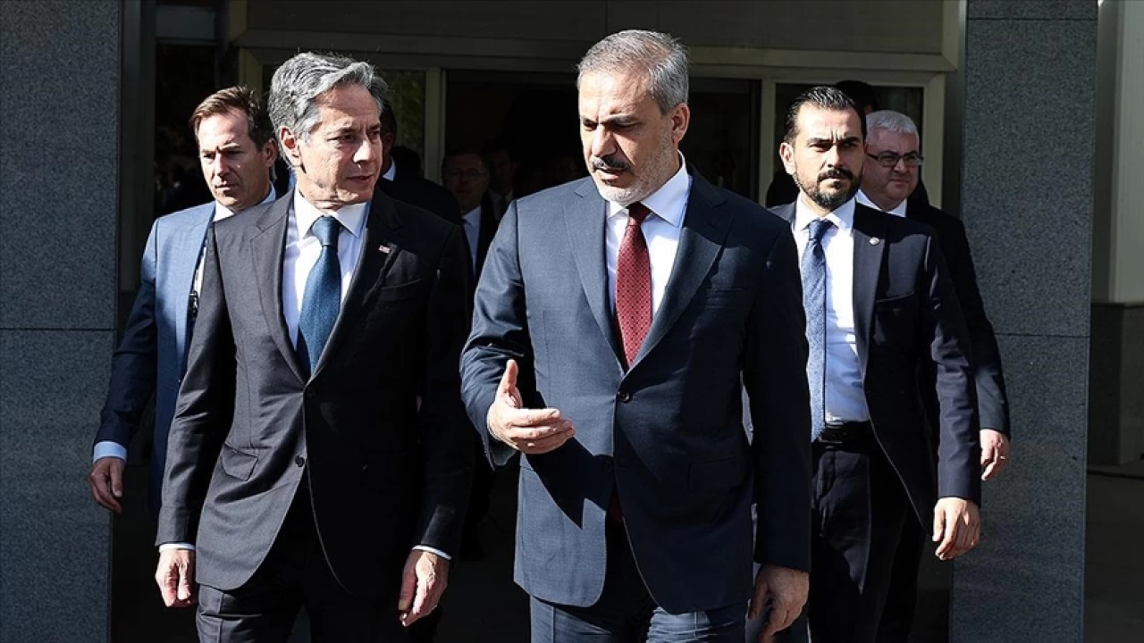D��i�leri Bakan� Fidan, ABD'li mevkida�� Blinken ile g�r��t�