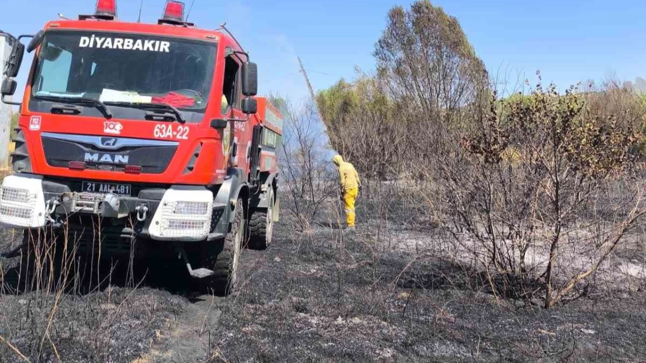 Diyarbak�r'da ��kan yang�nlar kontrol alt�na al�nd�