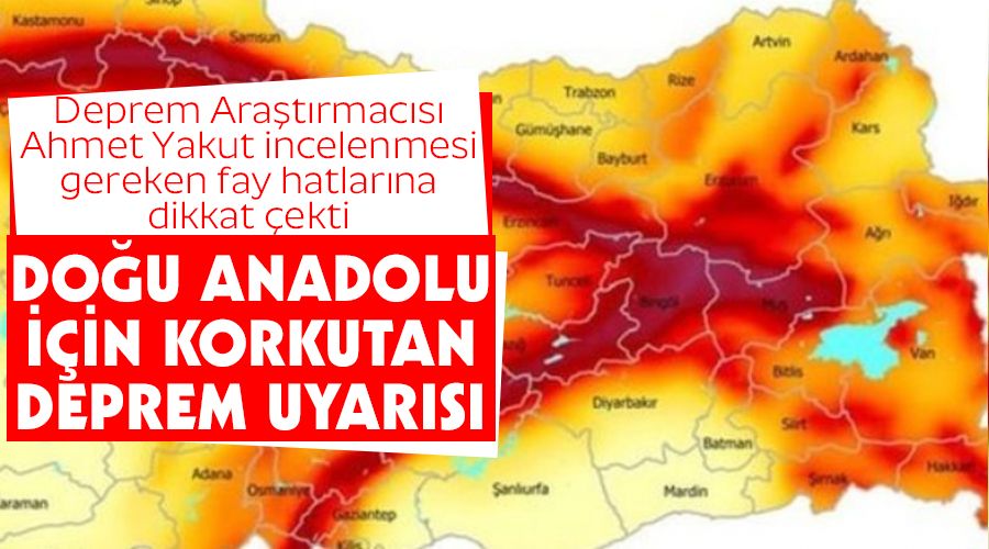 Do�u Anadolu i�in korkutan deprem uyar�s�