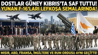 Dostlar Güney Kıbrıs’ta saf tuttu!