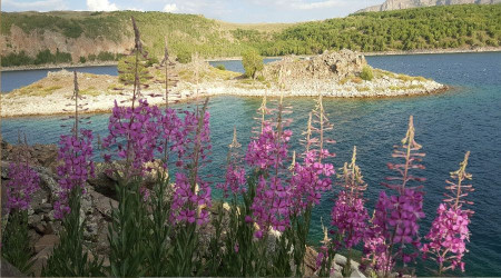Dünyanın ikinci büyük kraterinde renk cümbüşü