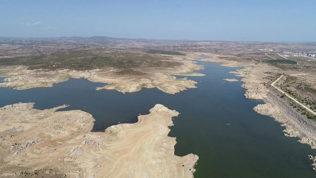 Edirne'ye içme suyu sağlayan barajın doluluk oranı yüzde 23 seviyesine düştü