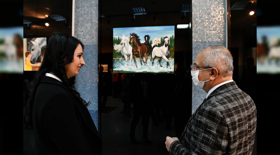 EGO otob�s �of�r�n�n �Direksiyondan Tuvale� sergisi