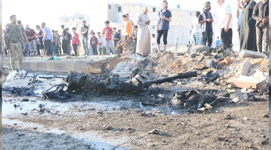 El-Bab'da patlama: 4 yaralı  