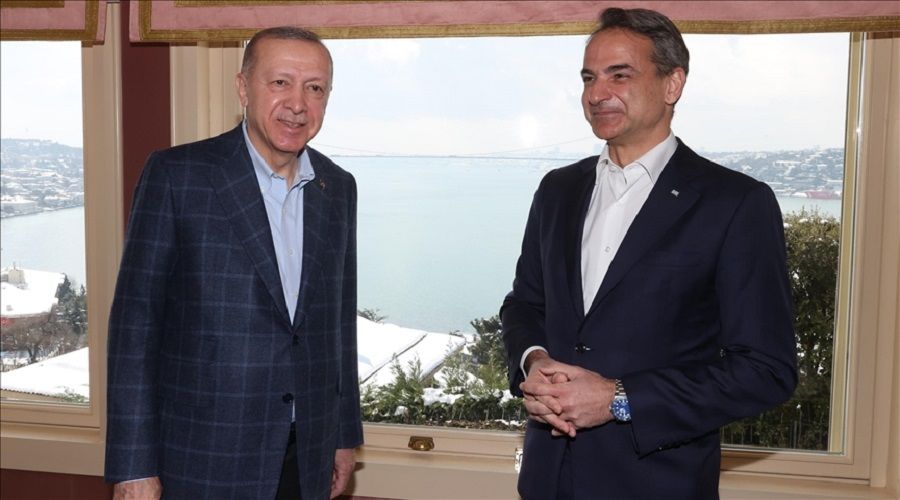 Erdo�an, Yunanistan Ba�bakan� Mi�otakis'i kabul etti