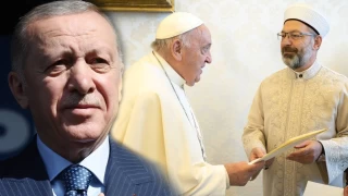 Erdoan'n Papa'ya yazd mektubu Diyanet leri Bakan Erba elden teslim etti