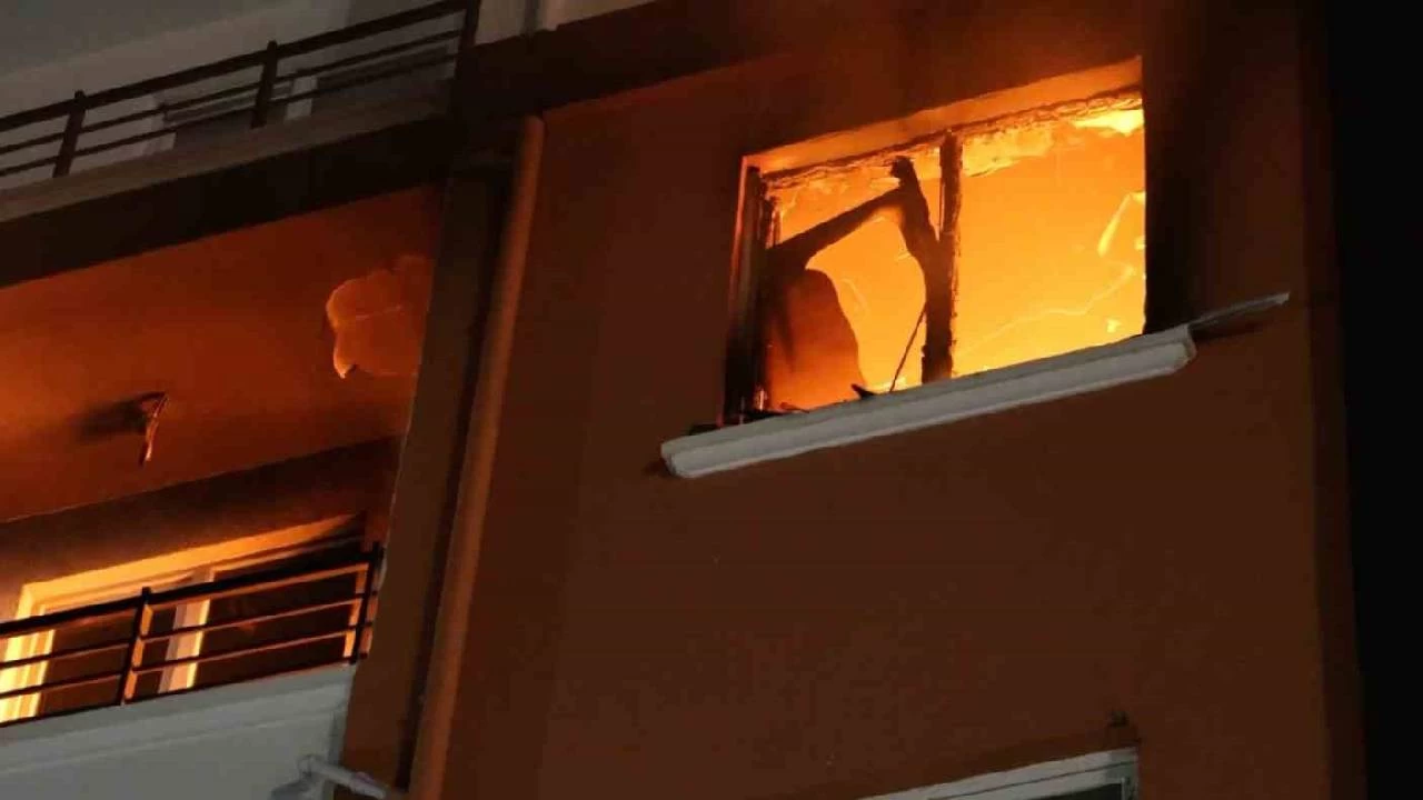 E�iyle tart���nca evini ate�e verdi