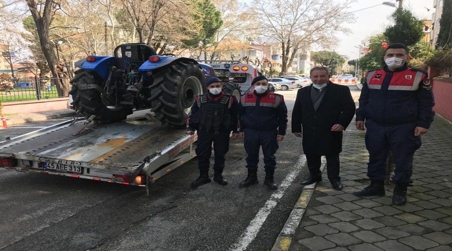 Eski vekilin çalınan traktörü bulundu