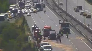 Eyüpsultan'da zincirlime trafik kazası: 6 yaralı