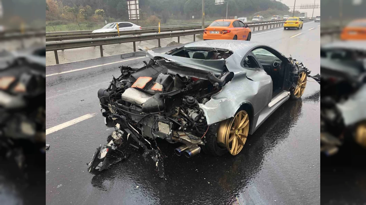 Ferrari ile ölümden döndü: 10 milyonluk araç pert oldu