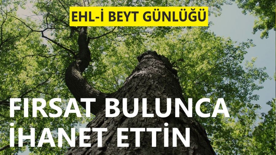 ‘Fırsatını bulunca ihanet ettin!’