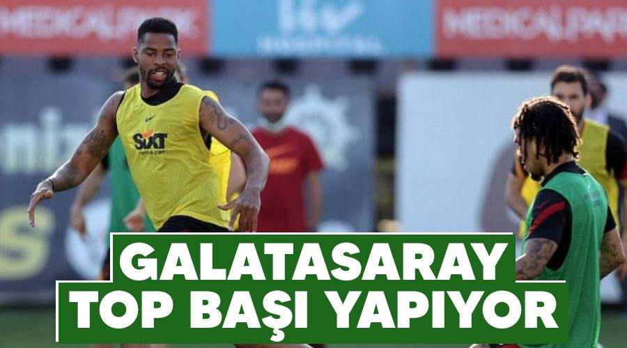 Galatasaray top ba�� yap�yor 