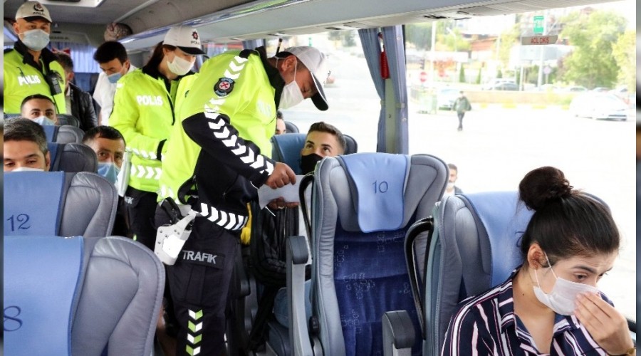 HES'i yok sayan 6 otobüs trafikten men edildi