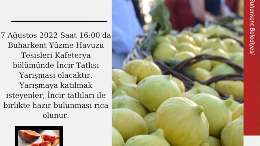 İncir Tatlısı Yarışması için geri sayım başladı