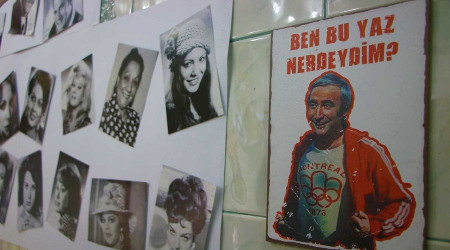 İş yerinin duvarları Yeşilçam'a ait
