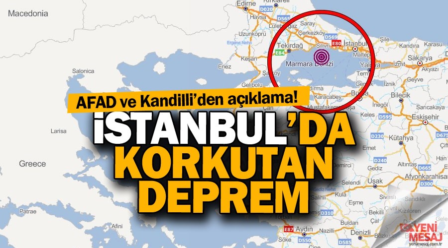 stanbul depremi geliyorum diyor!