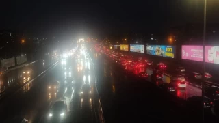 İstanbul trafiğinde yağmur yoğunluğu