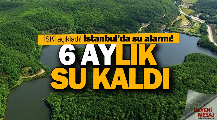 İstanbul’da su alarmı!