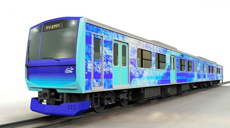 Japonya'nın hidrojenle çalışan ilk treni tanıtıldı