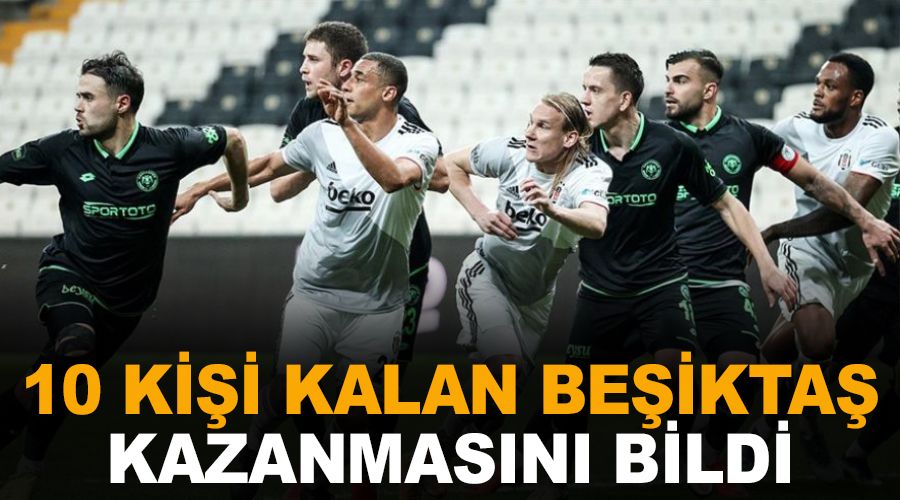 Kartal 10 kişi kaldığı maçı kazanmasını bildi