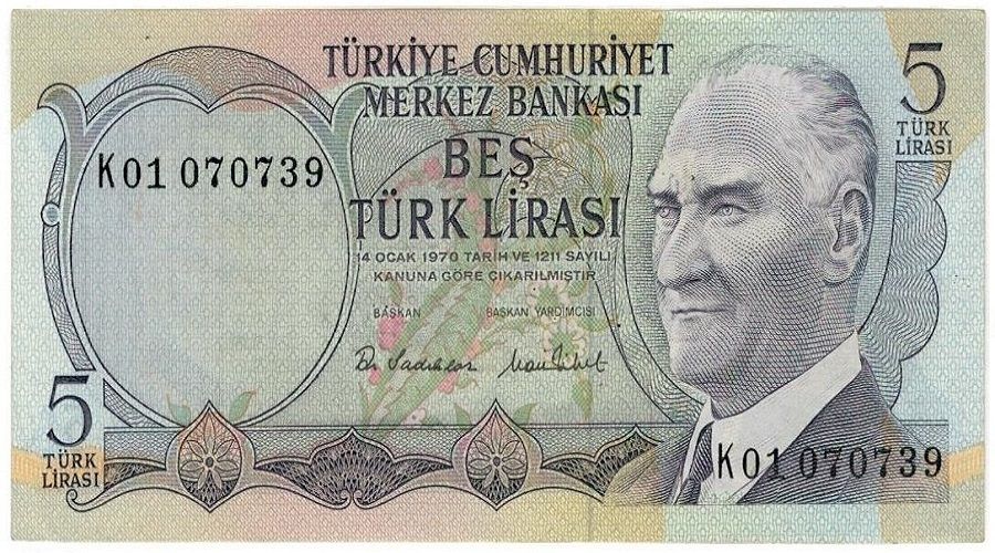 Kavcolu imzal 5 liralk banknotlar tedavlde