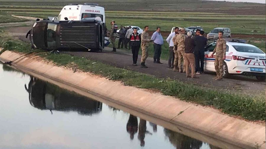 Kilis'te otomobil sulama kanalına uçtu: 4 ölü, 3 yaralı