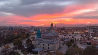 Konya'da kartpostallık gün batımı manzaraları