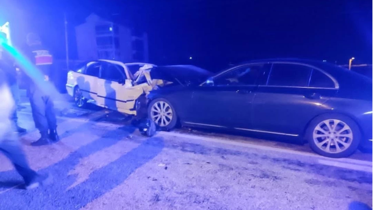 Konya'da otomobiller arpt: 1 l