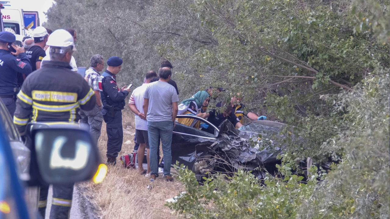 Konya'daki trafik kazasında 1 kişi öldü, 1 kişi yaralandı