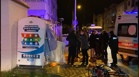 Kullanılmış giysi kutusunda feci ölüm