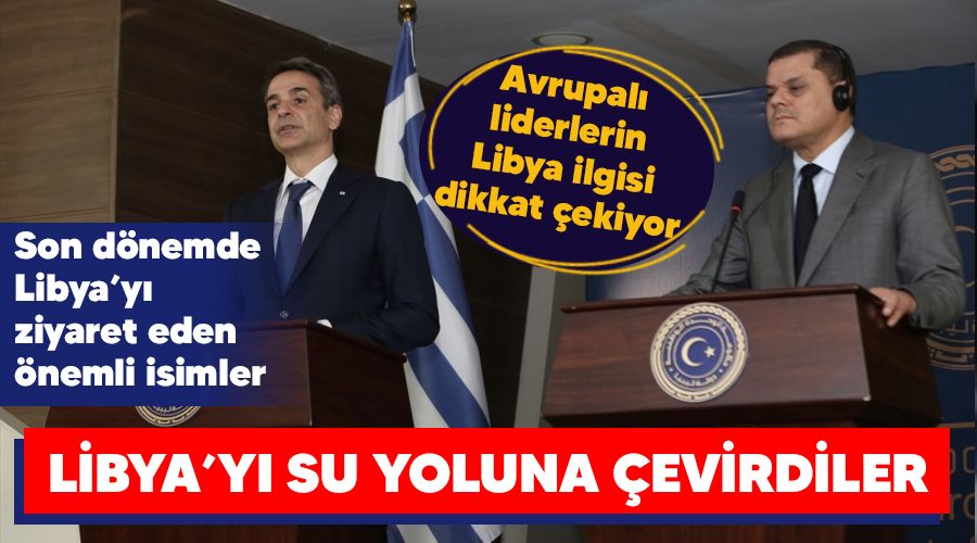 Libya'yı su yoluna çevirdiler