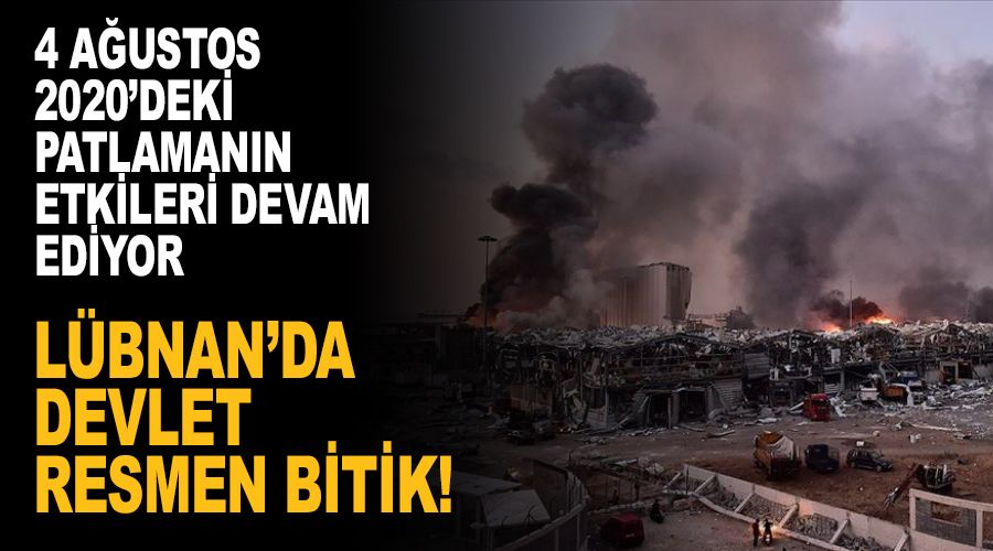 Lübnan'da devlet resmen bitik!