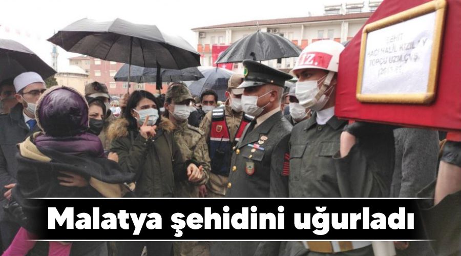 Malatya şehidini uğurladı