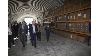 Mansur Yava, Afet Eitim ve Lojistik Merkezi'ni ziyaret etti