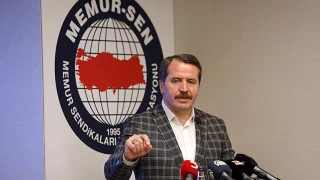 Memur-Sen Genel Başkanı Yalçın'dan sabit gelirli çalışanlara ilişkin açıklama