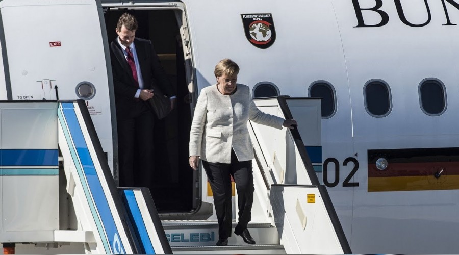 Merkel stanbul'a geldi