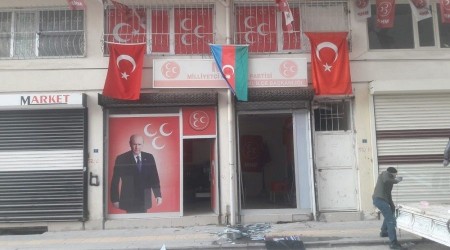MHP Bismil İlçe Başkanlığına saldırı