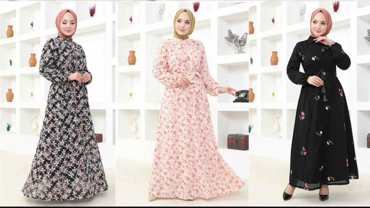 Modamerve ile Tesett�rl� Bayanlara �zel Abiye Elbise Modelleri