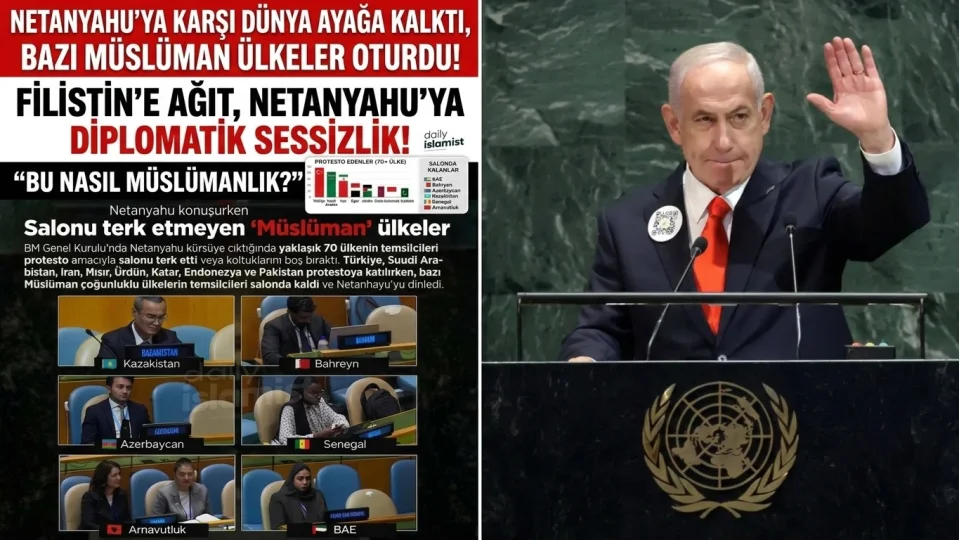 Netanyahu�ya kar�� d�nya aya�a kalkt�, onlar oturdu!