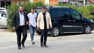 Ogün Samast İstanbul'da görülen duruşmaya katılmak üzere Trabzon Adliyesi'ne geldi