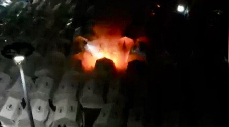 Osmaniye'de çadır kentte yangın