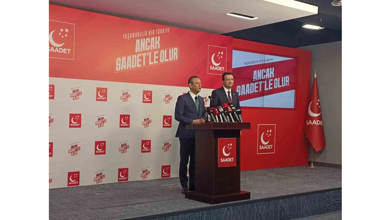 Özgür Özel, Saadet Partisi'ni ziyaret etti