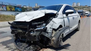 Polis arac kaza yapt