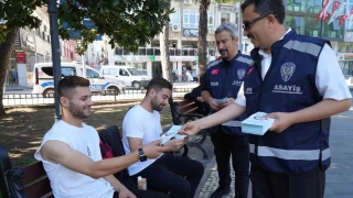 Polisten vatandaşlara 'yasa dışı bahis' ve 'dolandırıcılık' bilgilendirmesi