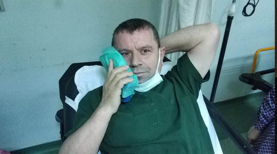 Sa�l�k personeline hastanede yumruklu sald�r�