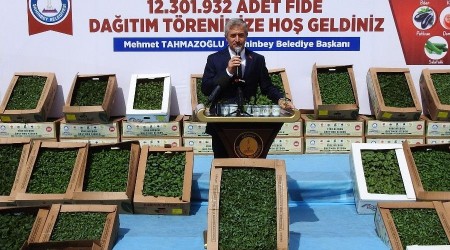 Şahinbey'de çiftçilere fide desteği sürüyor
