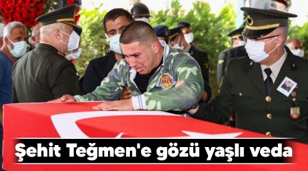 Şehit Teğmen'e gözü yaşlı veda