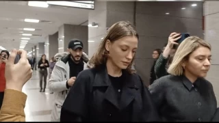 Serenay Sarıkaya ifade vermek üzere adliyeye geldi
