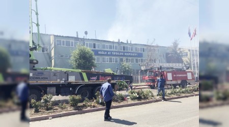 Silah fabrikasında korkutan yangın