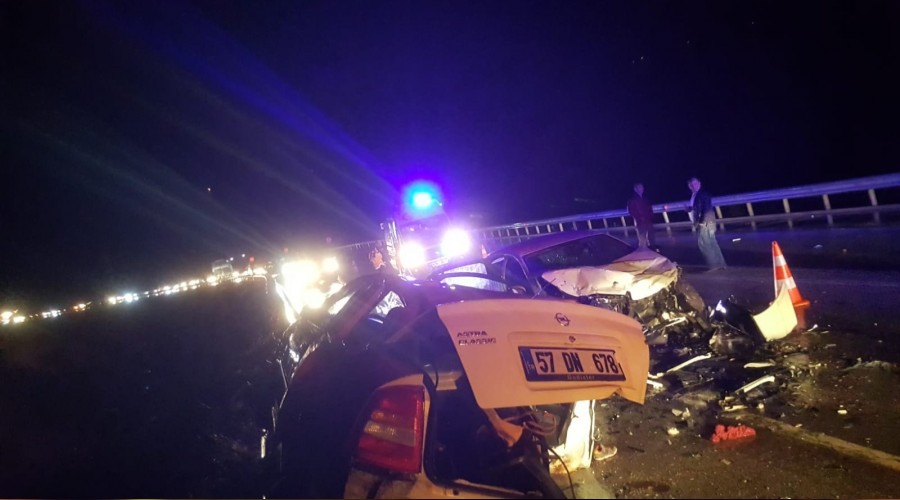 Sinop’ta feci kaza: 4 ölü, 6 yaralı